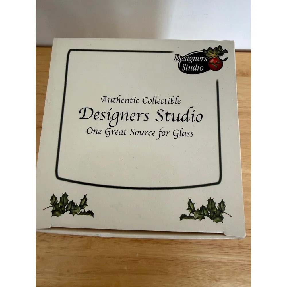 Good Kitty Cat Christmas Ornament Designers Studio Authentic Handcrafted‎ Glass